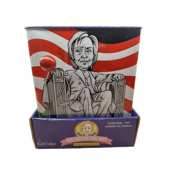 Hillary-in-the-Box 2008 Pop Art Creations Hillary Clinton Novelty - Picture 6 of 11